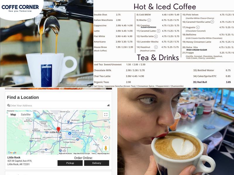 Italian Coffee Corner Menu