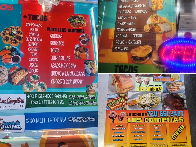 Los Compitas Menu