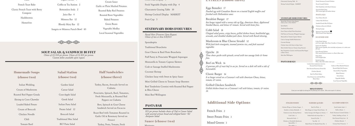 80 Main Banquet & Catering Menu
