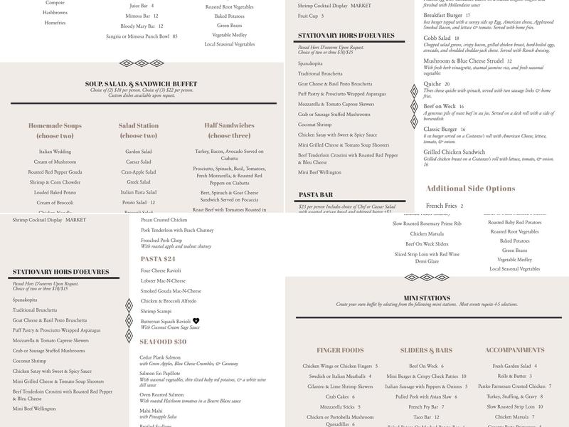 80 Main Banquet & Catering Menu