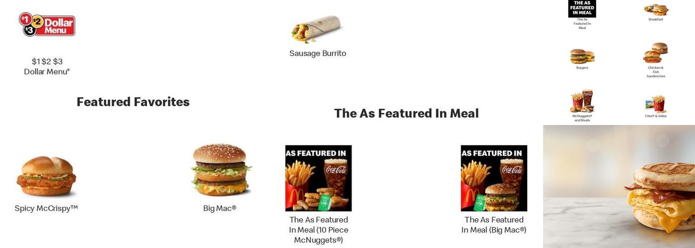 McDonald's Menu