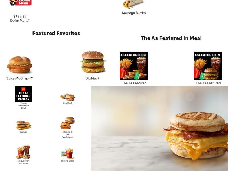 McDonald's Menu