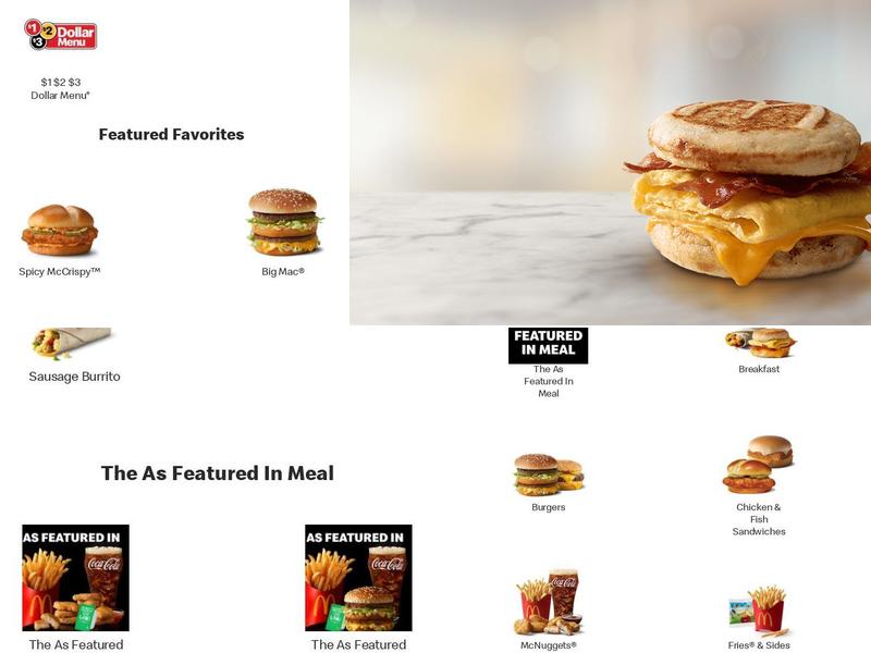 McDonald's Menu