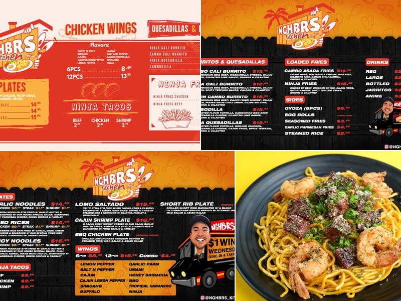 NGHBRS Kitchen Menu