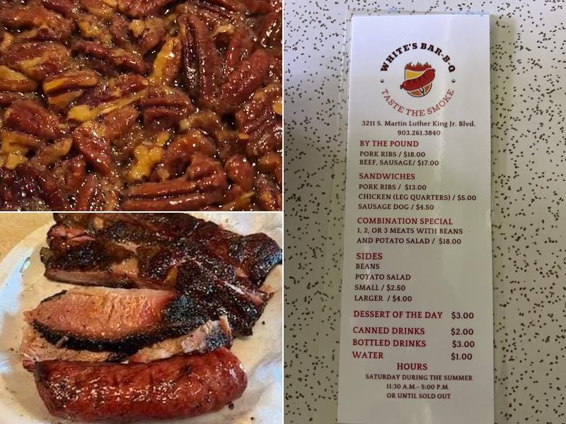 White's Bar-B-Q Restaurant Menu