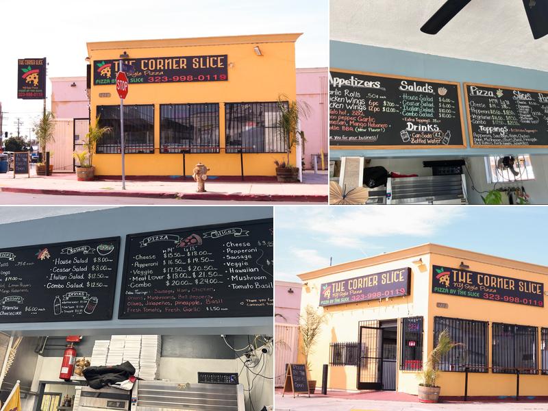 The Corner Slice Menu