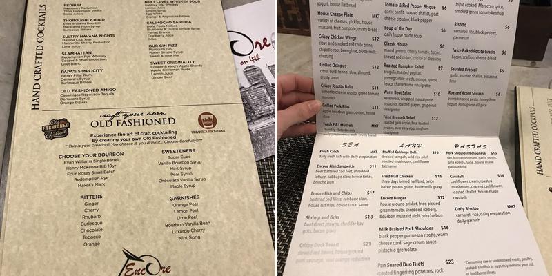 Encore Menu