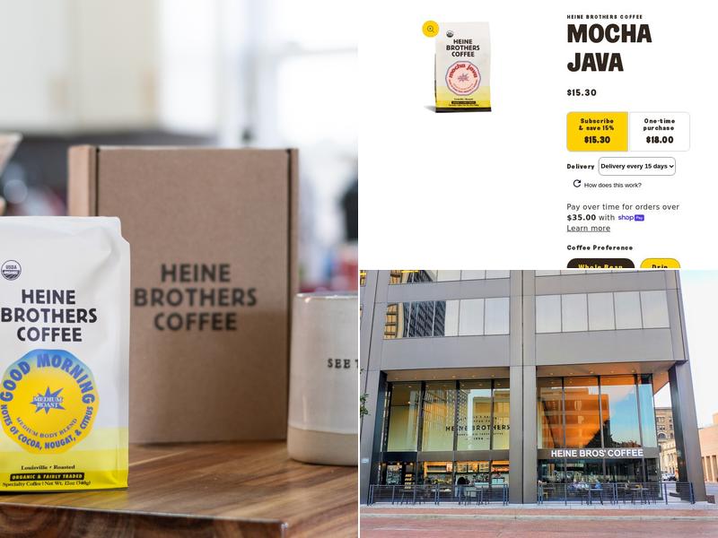 Heine Brothers Coffee - Main Street Menu