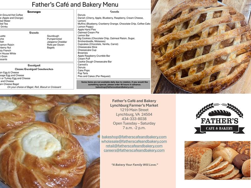 Father’s Cafe and Bakery Menu