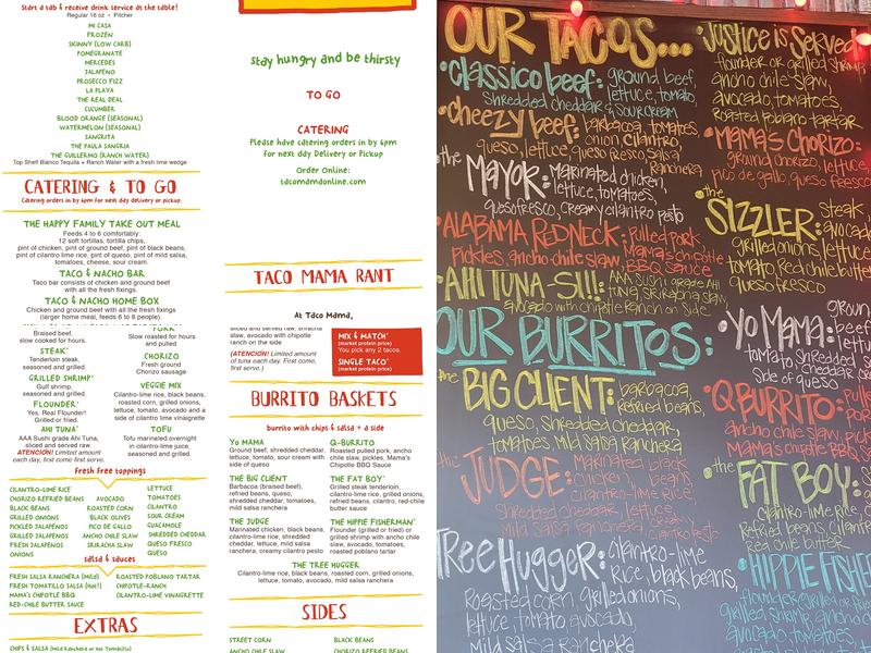 Taco Mama - Town Madison Menu