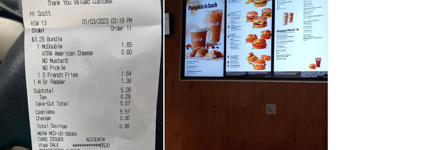 McDonald's Menu