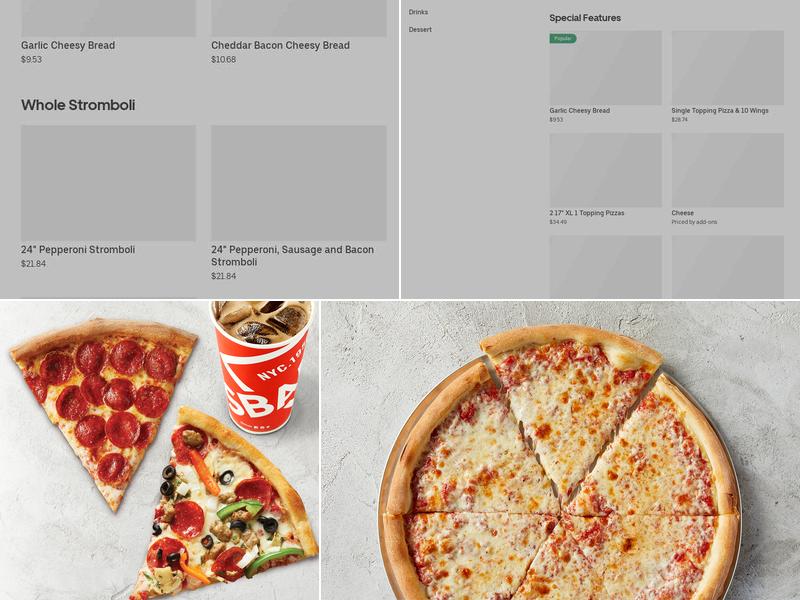 Sbarro Menu
