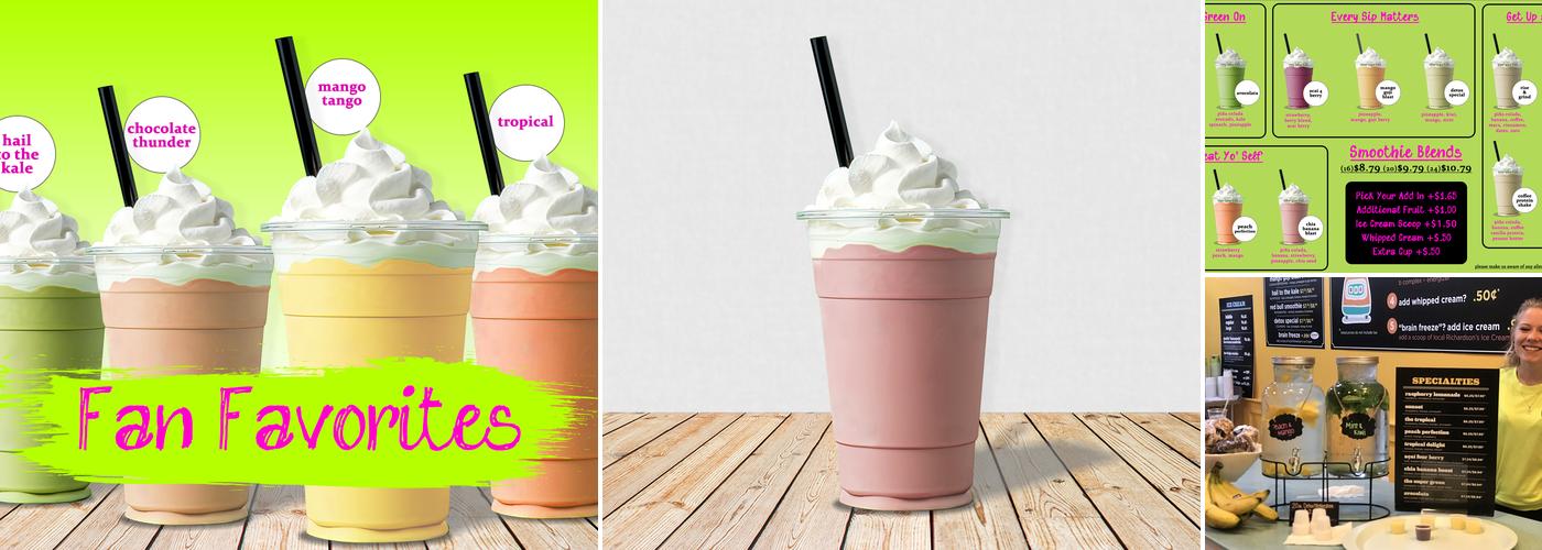 Natures Nectar Smoothies Menu