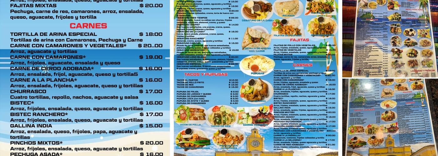 Las morenitas mastic 2# Restaruant Menu