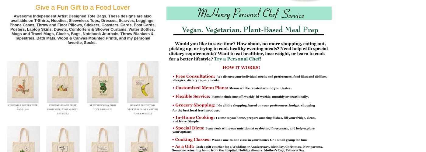 Odes of Food Personal Chef Service McHenry County Illinois Menu