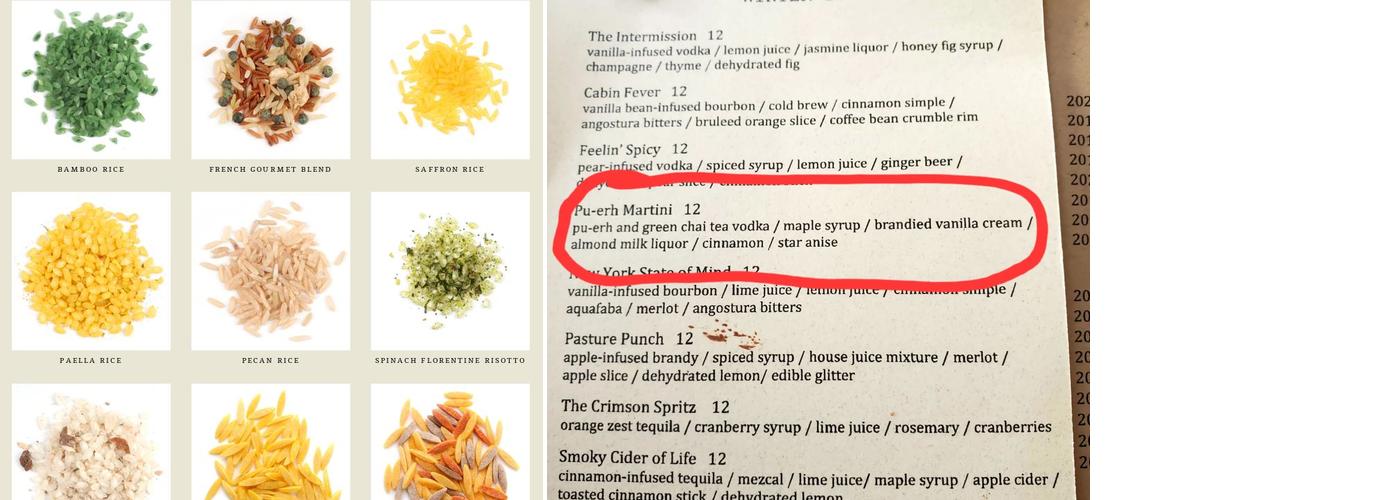 Spice & Tea Merchants Menu