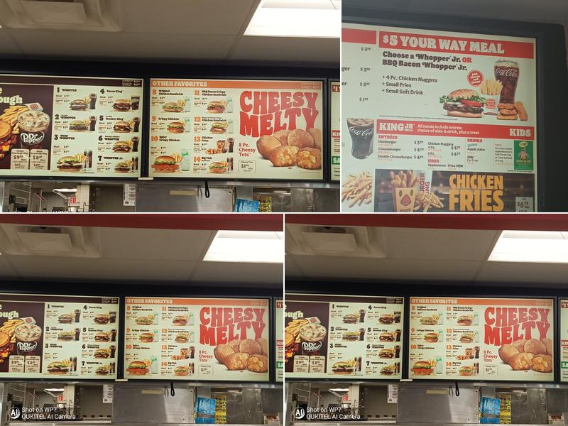 Burger King Menu