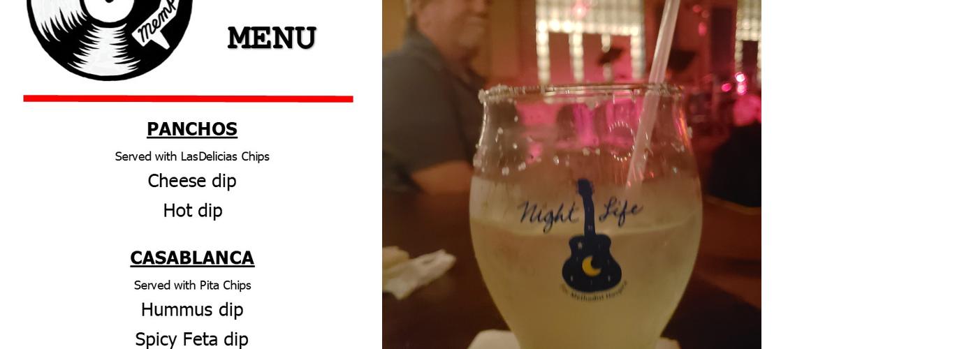 B-SIDE Bar Menu
