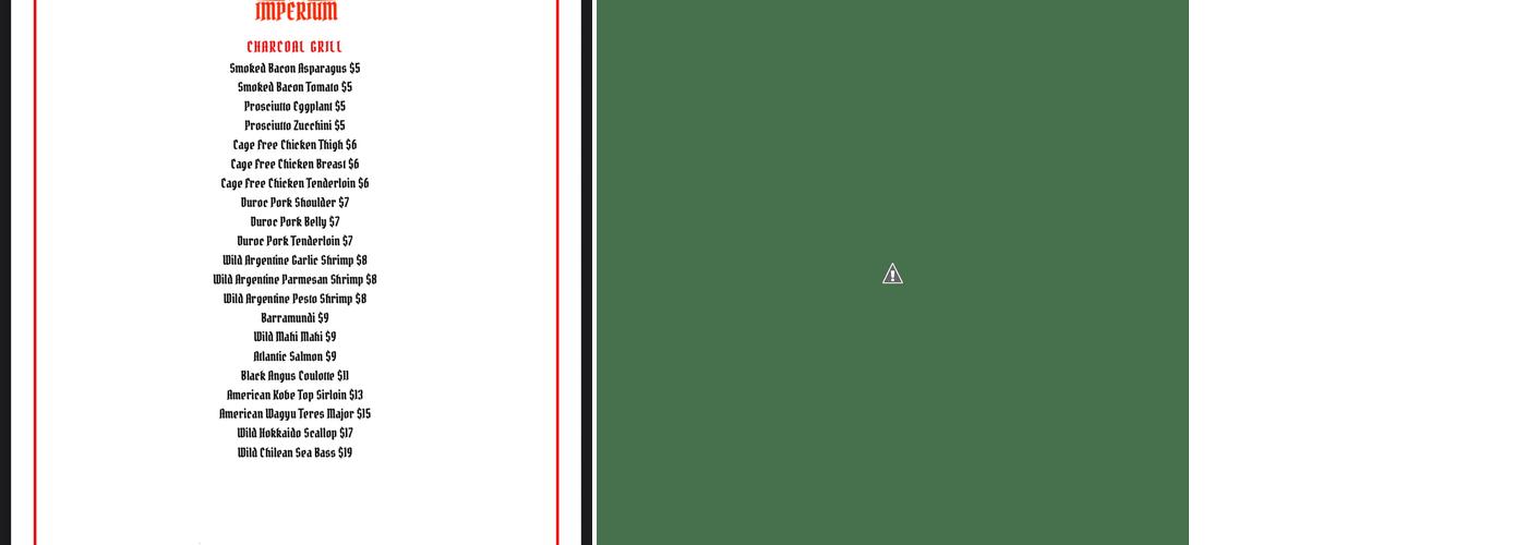 IMPERIUM Menu