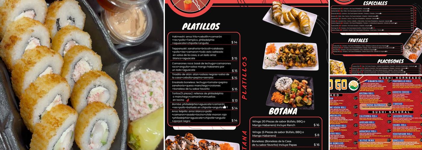 Sushi to go Menu