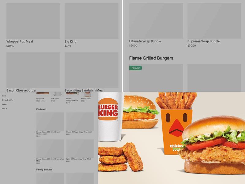 Burger King Menu
