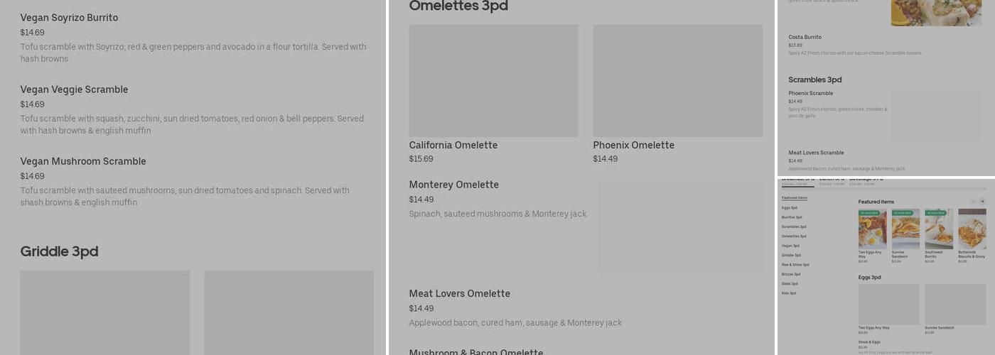 Comida mexicana Menu