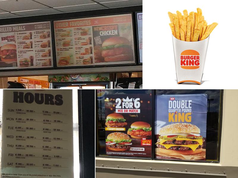 Burger King Menu