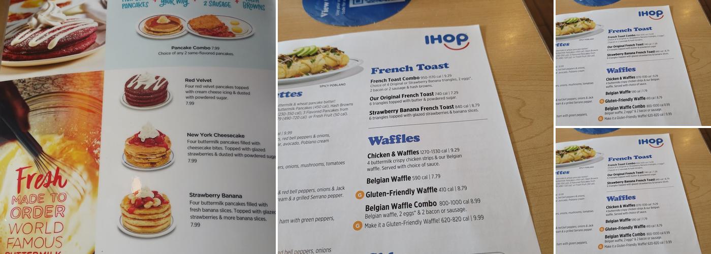 IHOP Menu