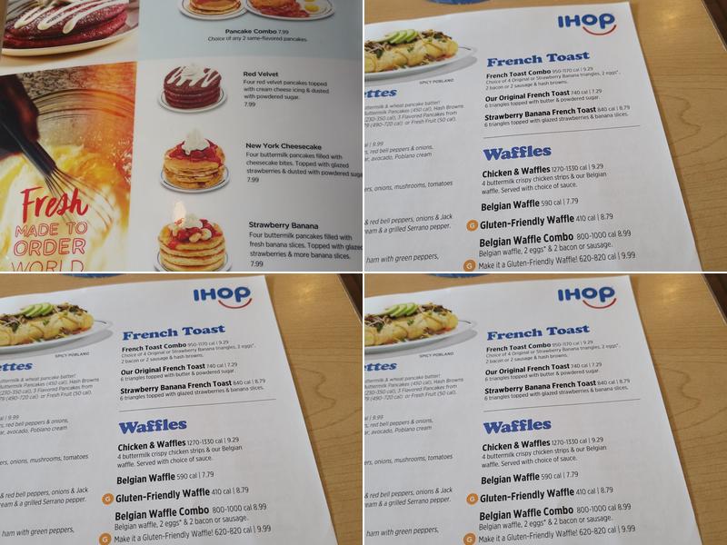 IHOP Menu