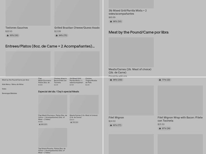Él Churrascaso Grill Menu