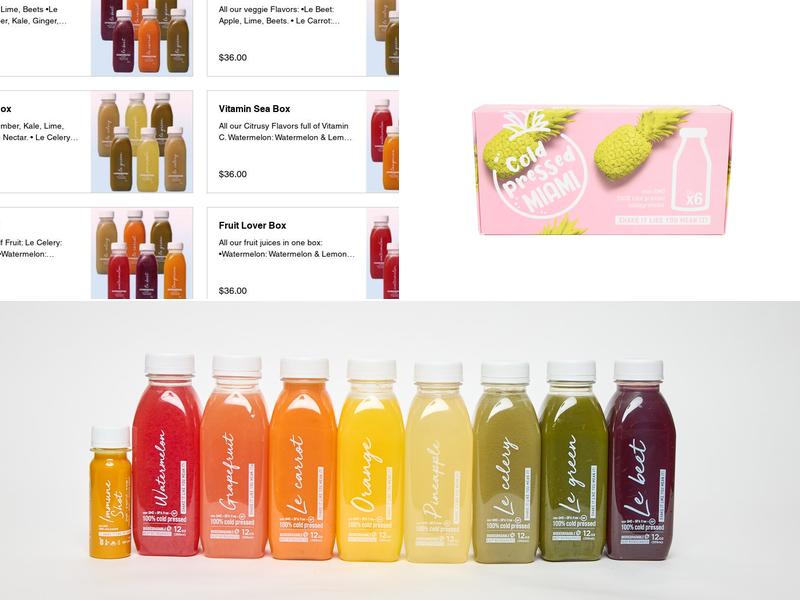 Cold Pressed Miami Menu