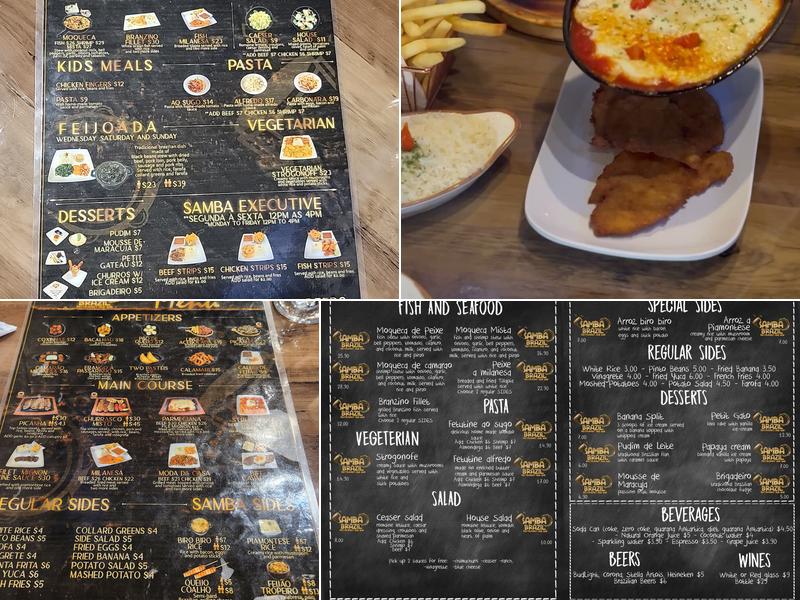 Samba Brazil Restaurant Menu