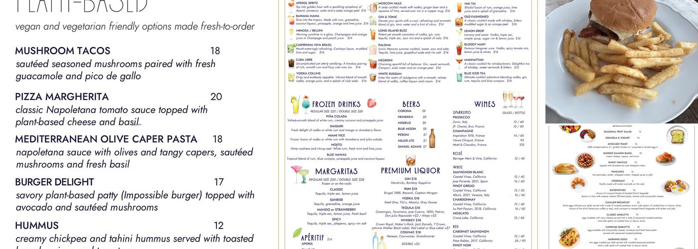 Ocean Bistro Menu