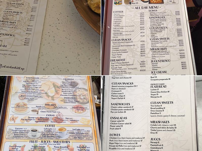 Estefan Kitchen Express Menu