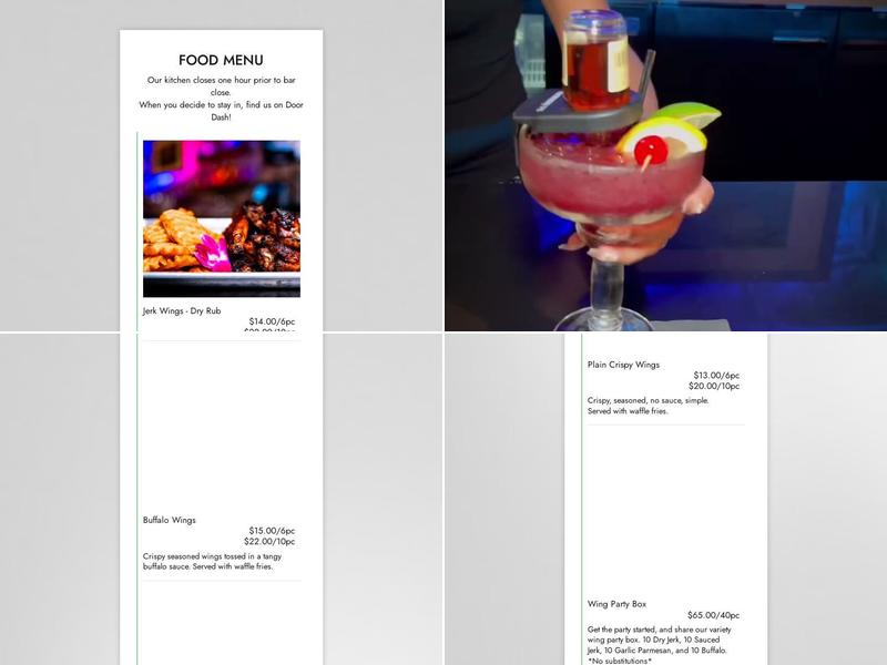 Tropic MKE Menu