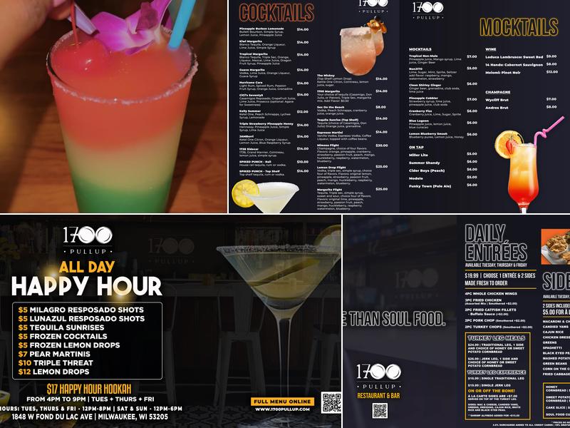 1700 PULL UP Menu