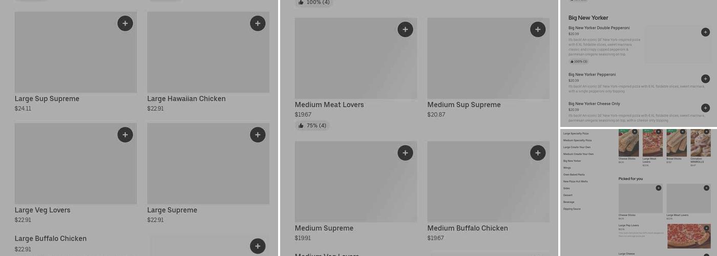 Pizza Hut Menu