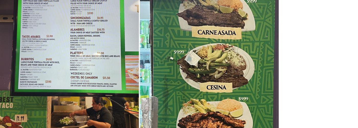 Best Tacos del Sol Menu