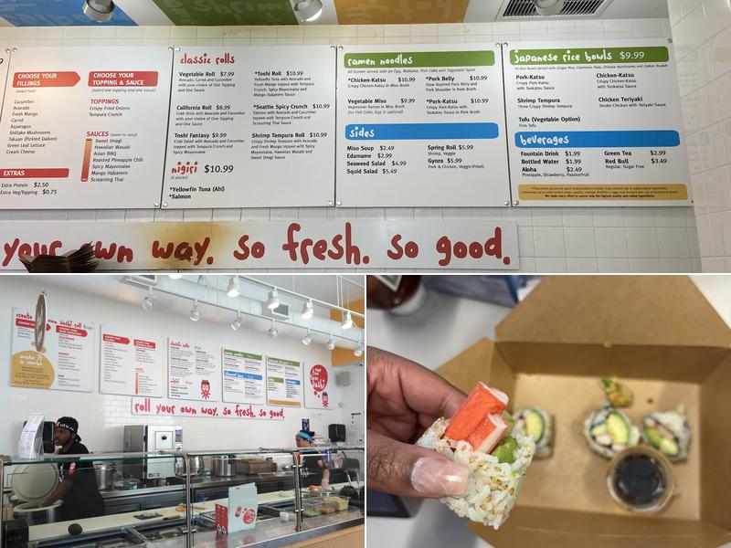 123 Sushi Menu
