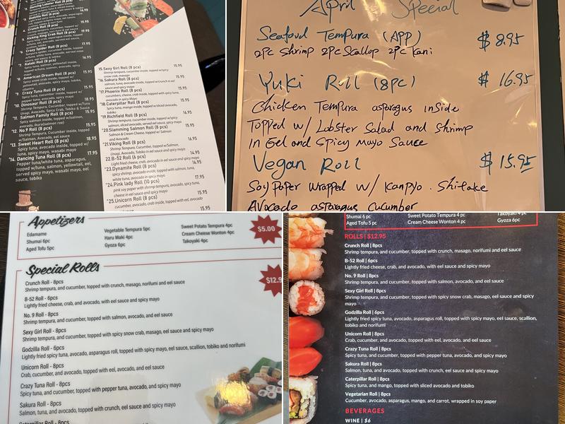 Kataki Sushi & Ramen Menu