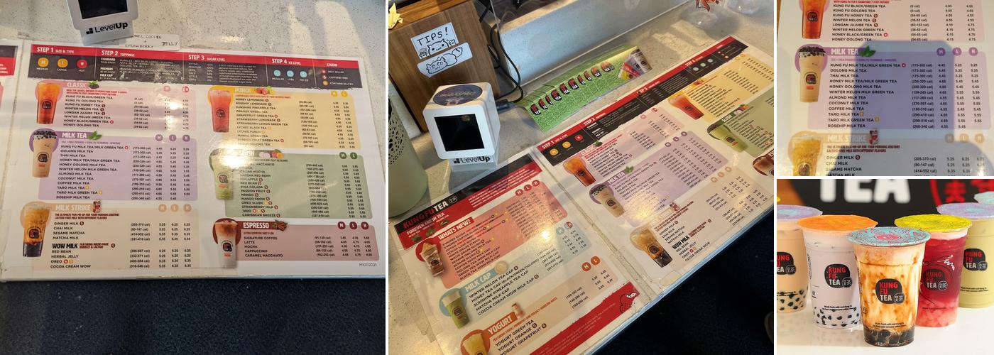 Kung Fu Tea Menu