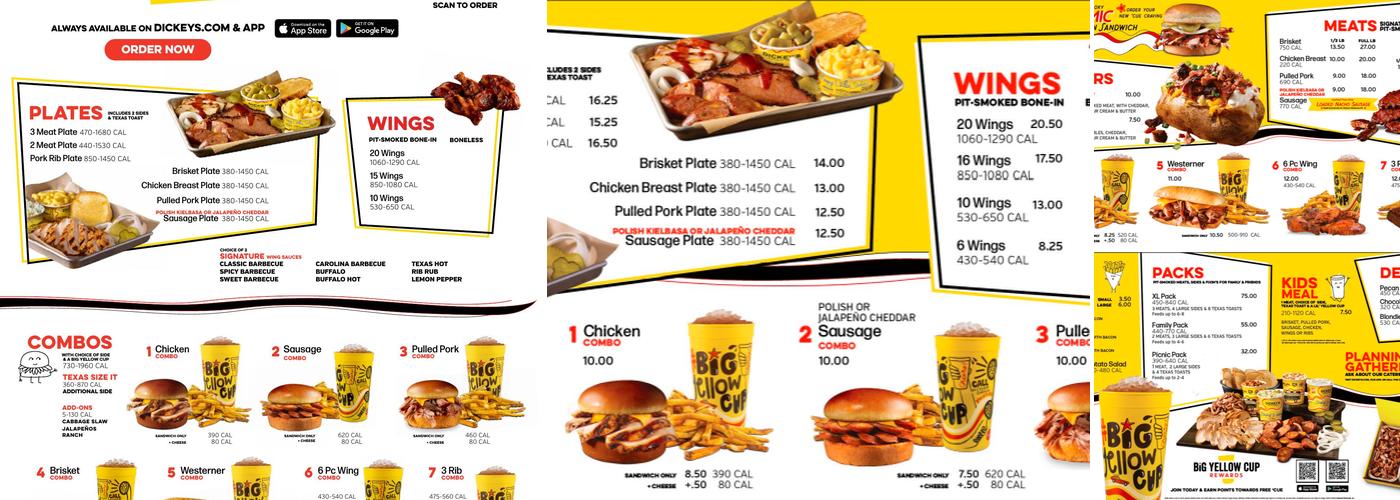Dickey's Barbecue Pit Menu