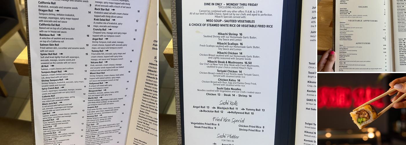 Sushi Sake Miramar Menu