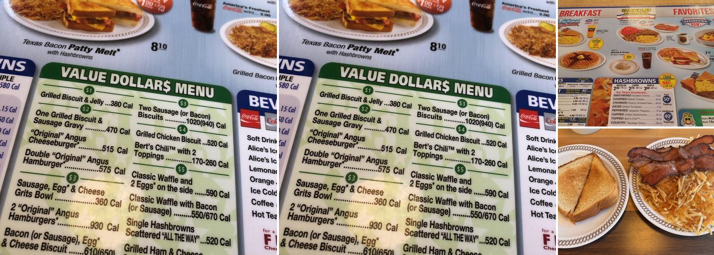 Waffle House Menu