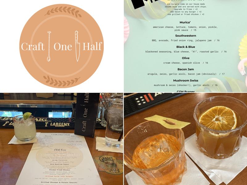 Craft|One|Half Menu