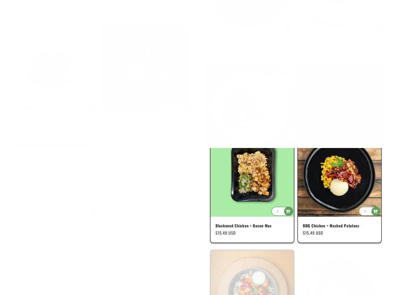 MAXFIT Meals Menu