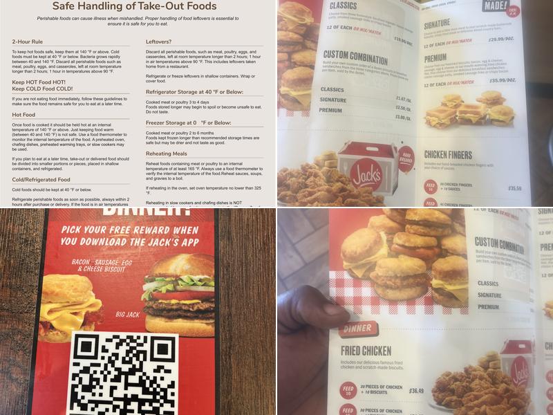Jack's Menu