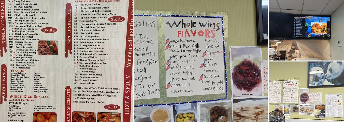 Kung Food Panda Menu