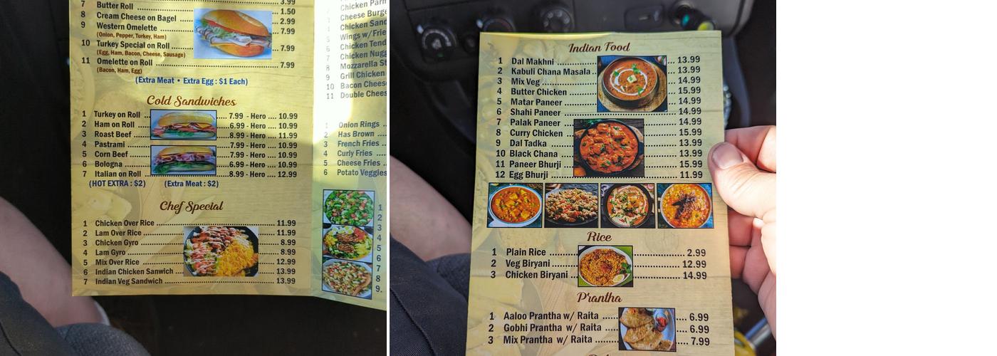 Renee's hot stuff deli Menu