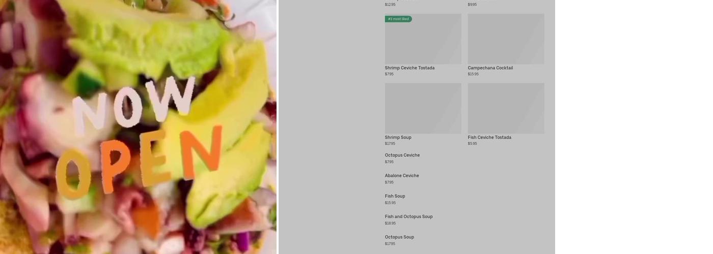 El crazy shrimp Menu